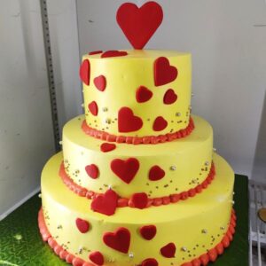 Zivmart Special Fondant love cake