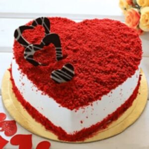 Red Heart shape Cake