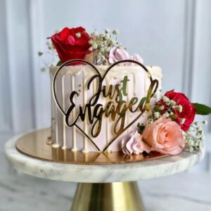 Real Flower Anniversay cake