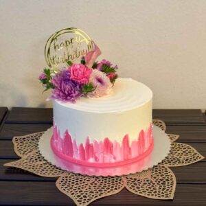 Floral Symphony Birthday Cake