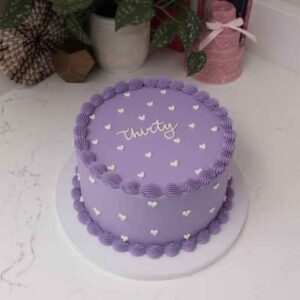 Purple Crown of Love cake